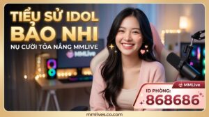 Ảnh thumbnail bài viết TIỂU SỬ IDOL BẢO NHI - NỤ CƯỜI TỎA NẮNG MMLIVE, ID PHÒNG: 868686. Hình ảnh Idol Bảo Nhi cười rạng rỡ trong phòng livestream MMLive, domain otxe.io.